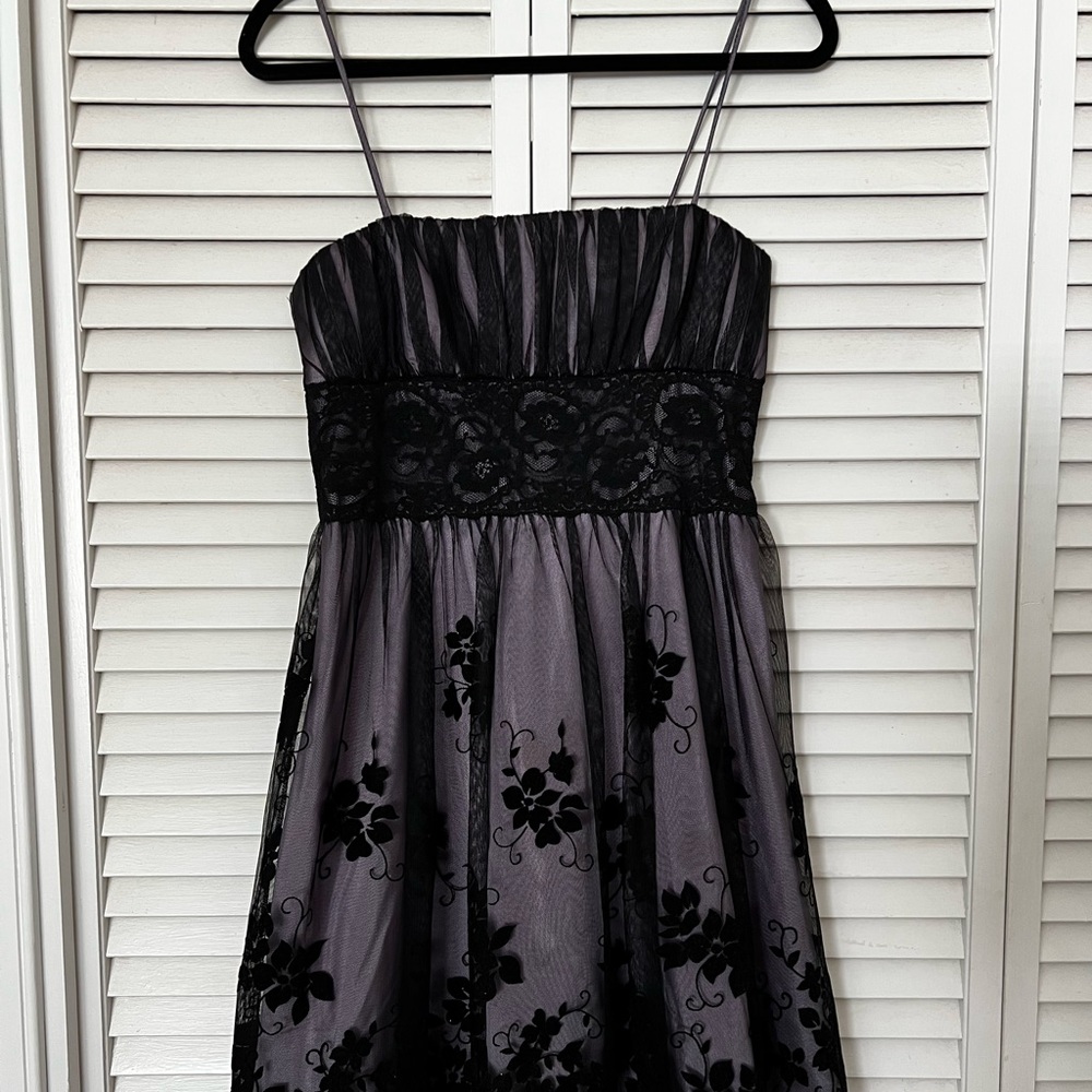 Floral Purple Party Dress